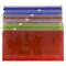JAM Paper 4.13" x 9.5" Mixed Plastic Zip Closure Booklet Envelopes, 12ct.
